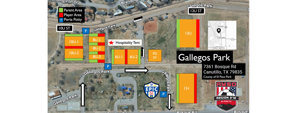 Gallegos Park Map